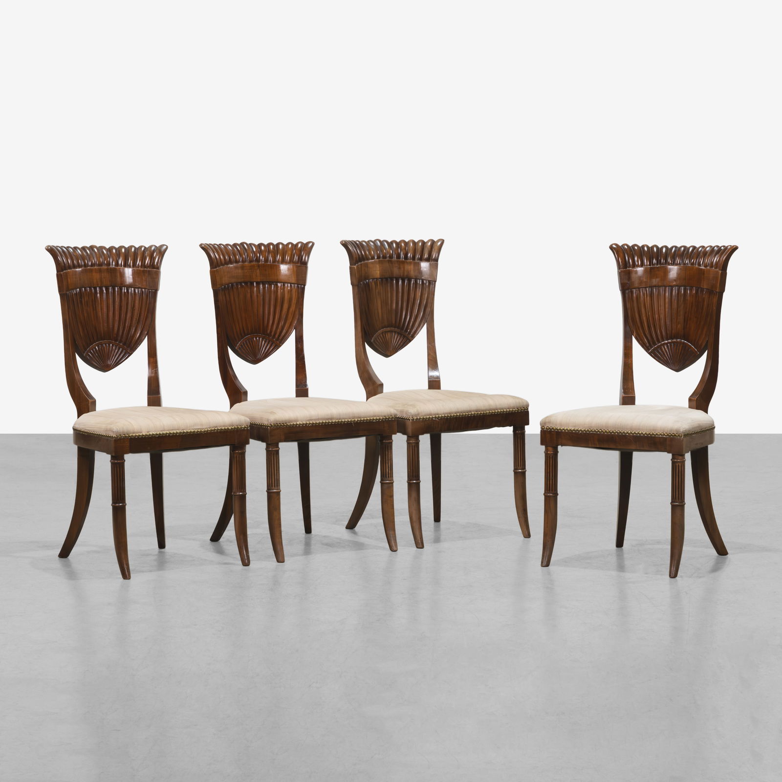 Italian Shell Back Dining Chairs (1 of 8)