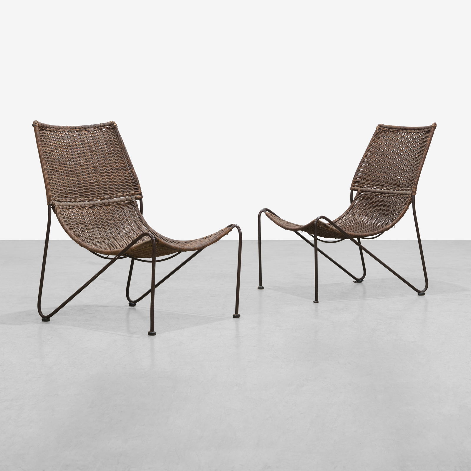 Iron & Wicker Lounge Chairs (1 of 5)