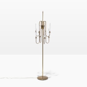 Tommi Parzinger (After) - Brass Floor Lamp