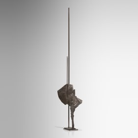 Brutalist Steel Sculpture