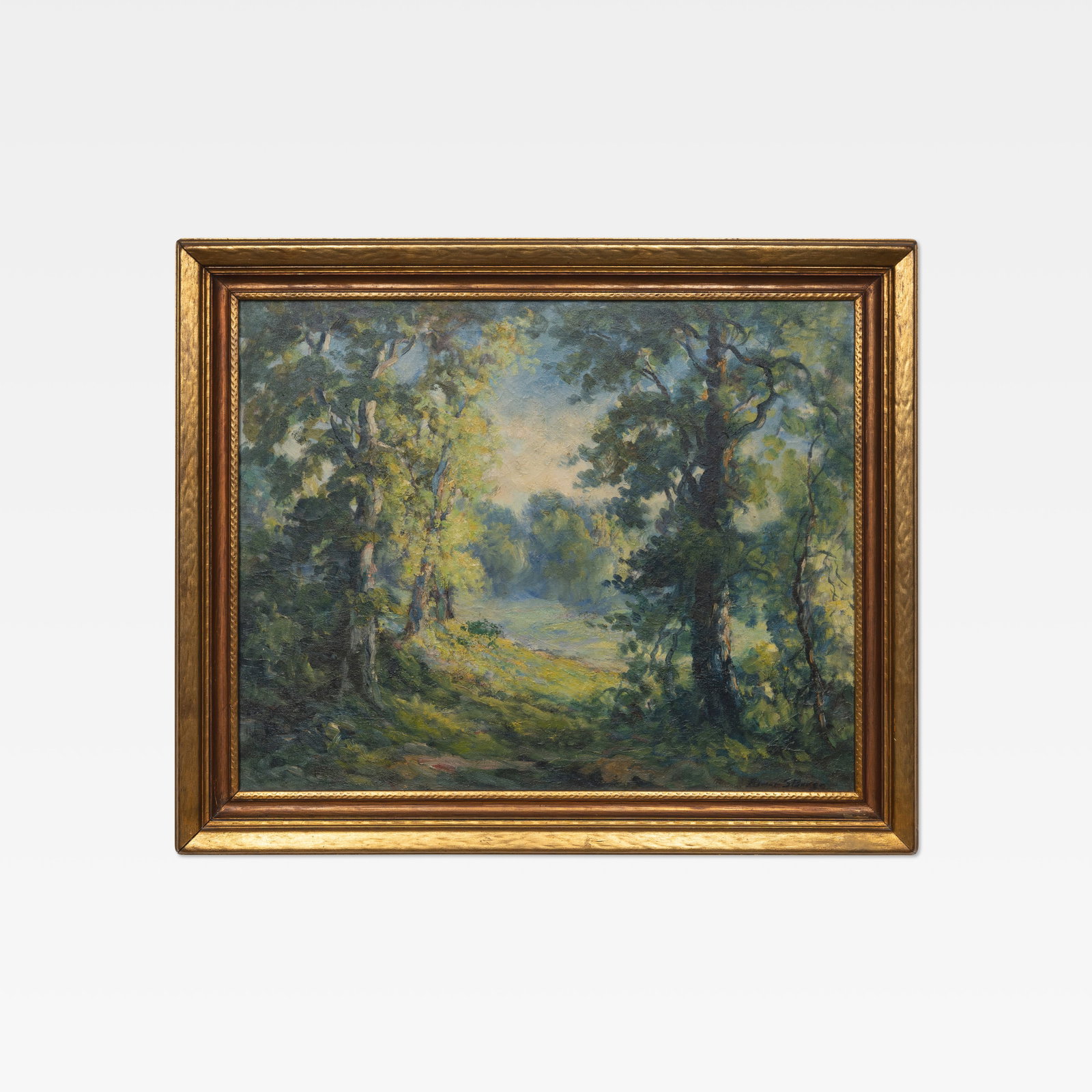 Elmer Burge - Oil on Canvas: An impressionist oil on canvas by Elmer Burge. Signed. All measurements are in inches. Height x Width x Depth
