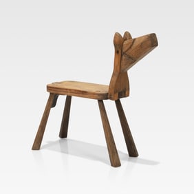 Don Shoemaker - Carved Wood Stool