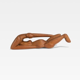 Figural Pine Sculpture