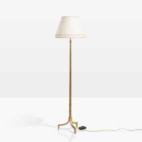 Gilt Iron Floor Lamp