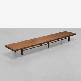 Milo Baughman - Walnut Bench