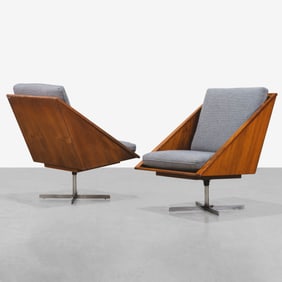 Walnut Lounge Chairs