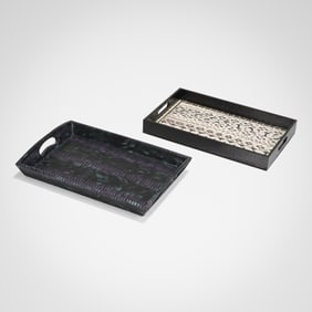 Karl Springer (After) - Snakeskin Trays