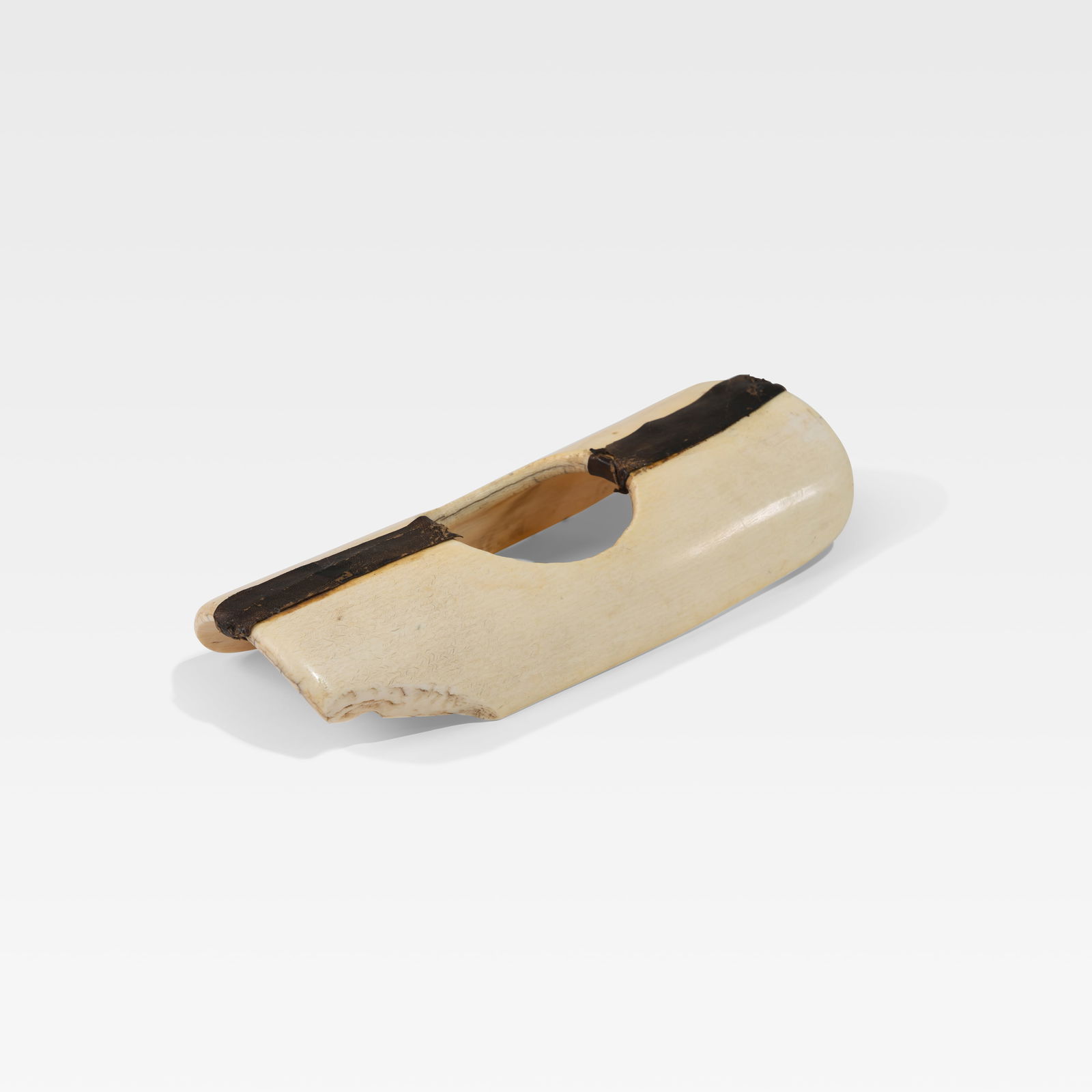 African Bone Bracelet: A vintage African bone bracelet. All measurements are in inches. Height x Width x Depth