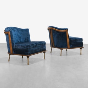 Deco Style Slipper Chairs