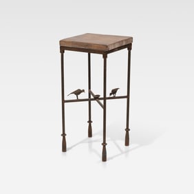 Giacometti Style Steel Pedestal