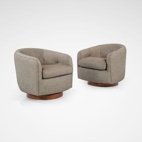 Milo Baughman - Tilt & Swivel Club Chairs