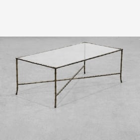 Faux Bois Bronze Coffee Table