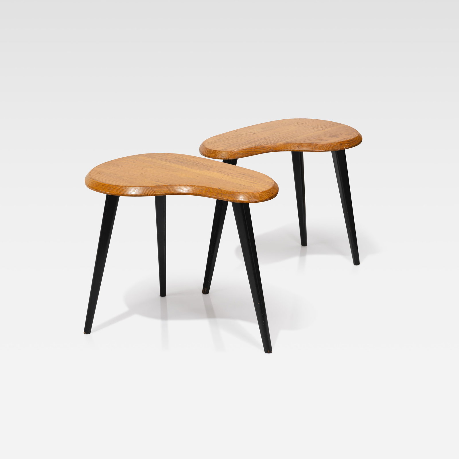 Biomorphic Oak Lamp Tables (1 of 4)