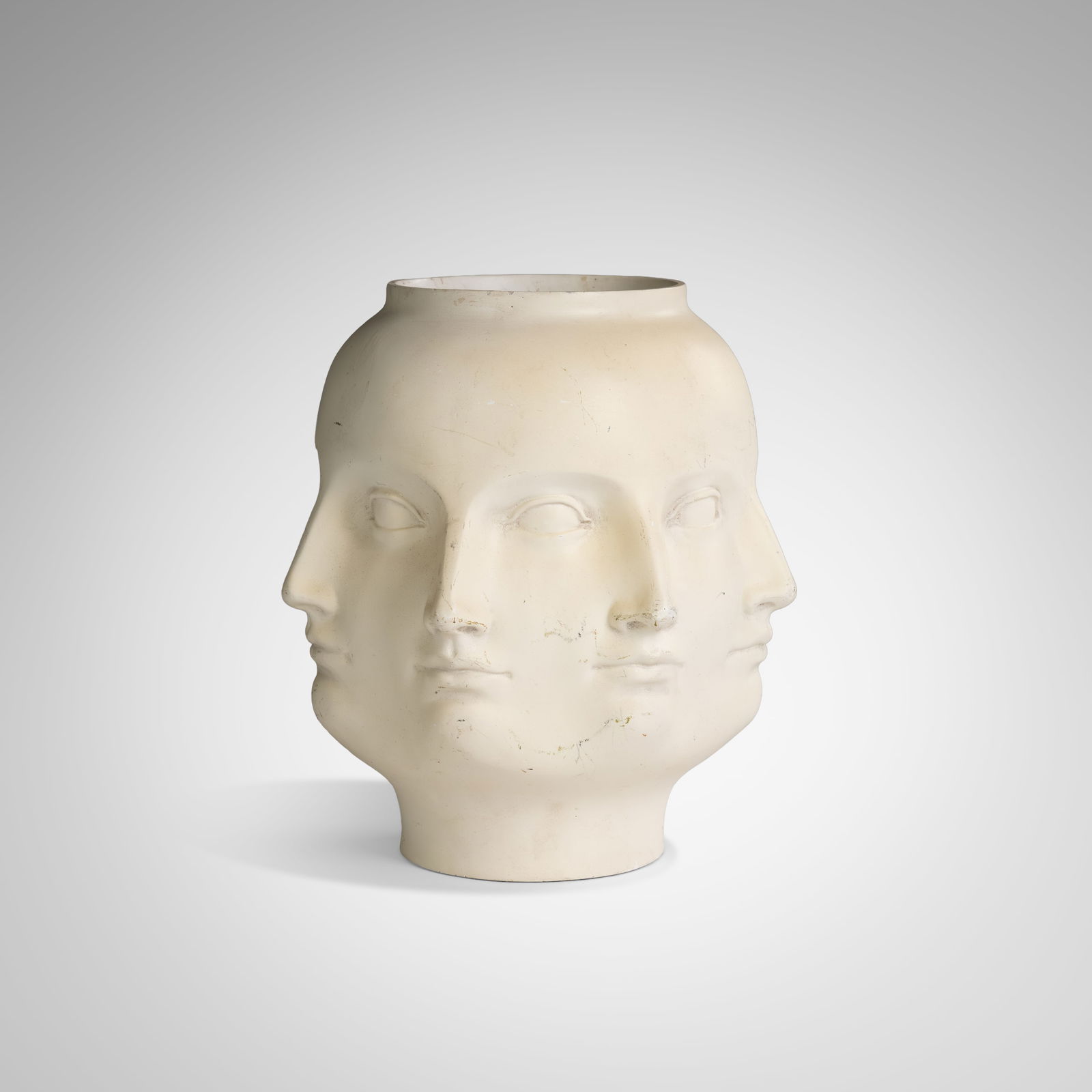 Piero Fornasetti (After) - Face Bowl: A vintage ceramic 'Perpetual' face bowl in the manner of Piero Fornasetti. All measurements are Height x Width x Depth.