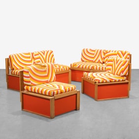 Scandinavian Pine Seating Group