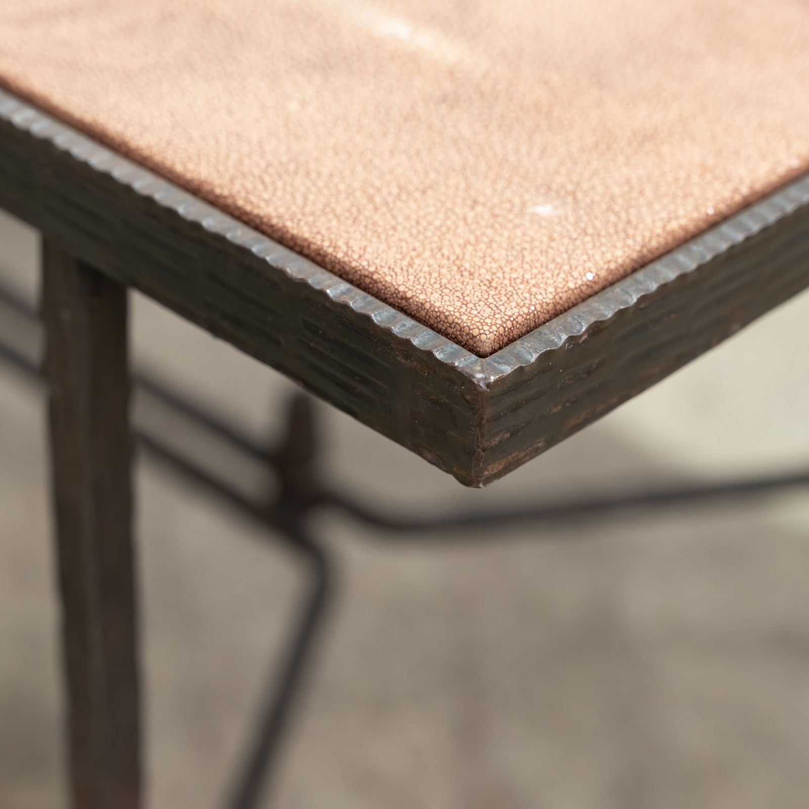 French Shagreen Coffee Table - 4