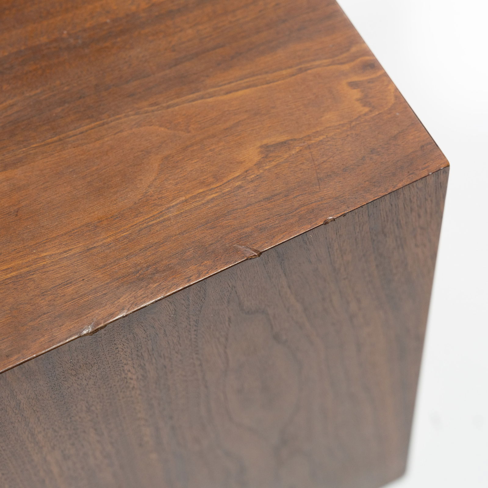 Walnut Cube Table - 3