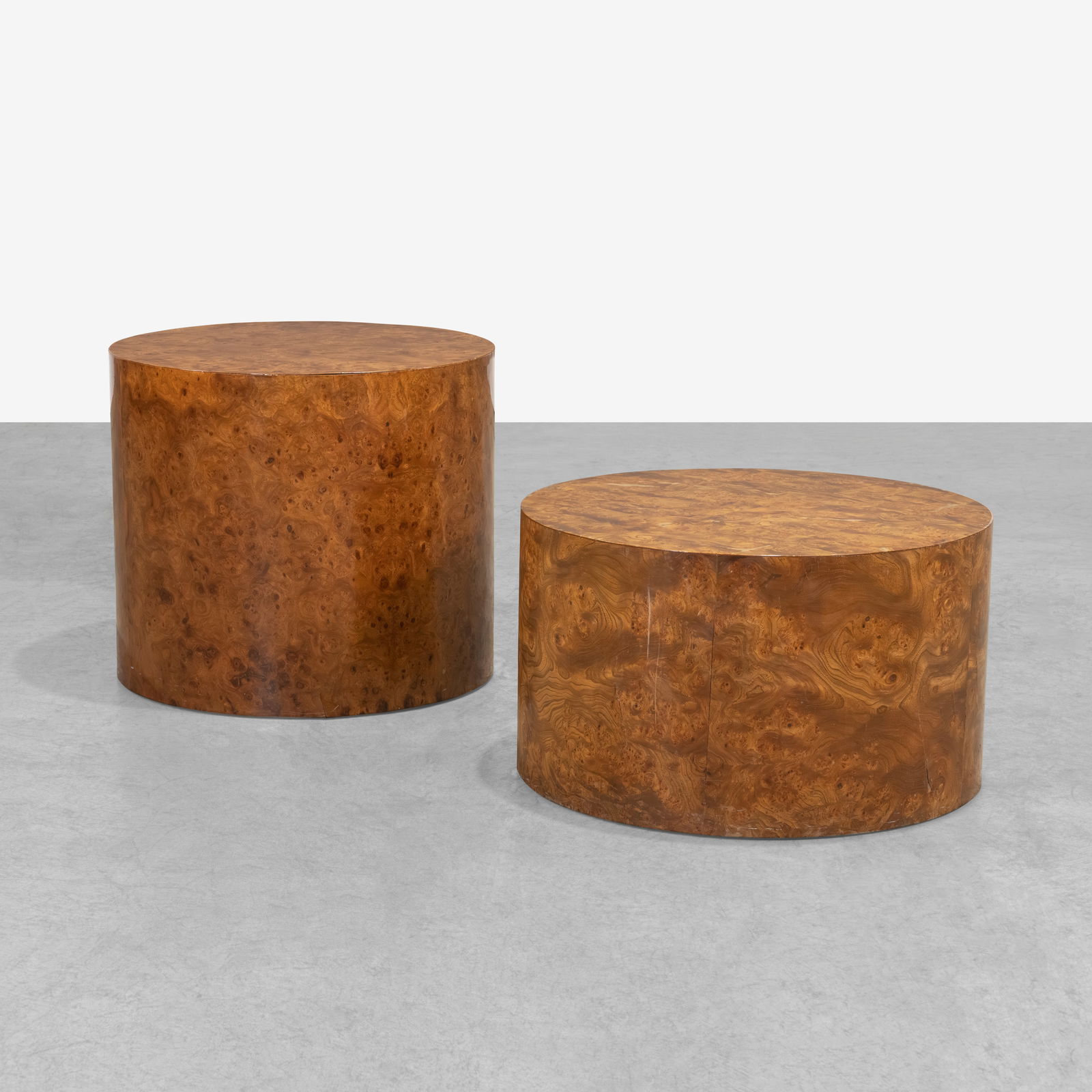 Burl Pedestal Tables (1 of 10)
