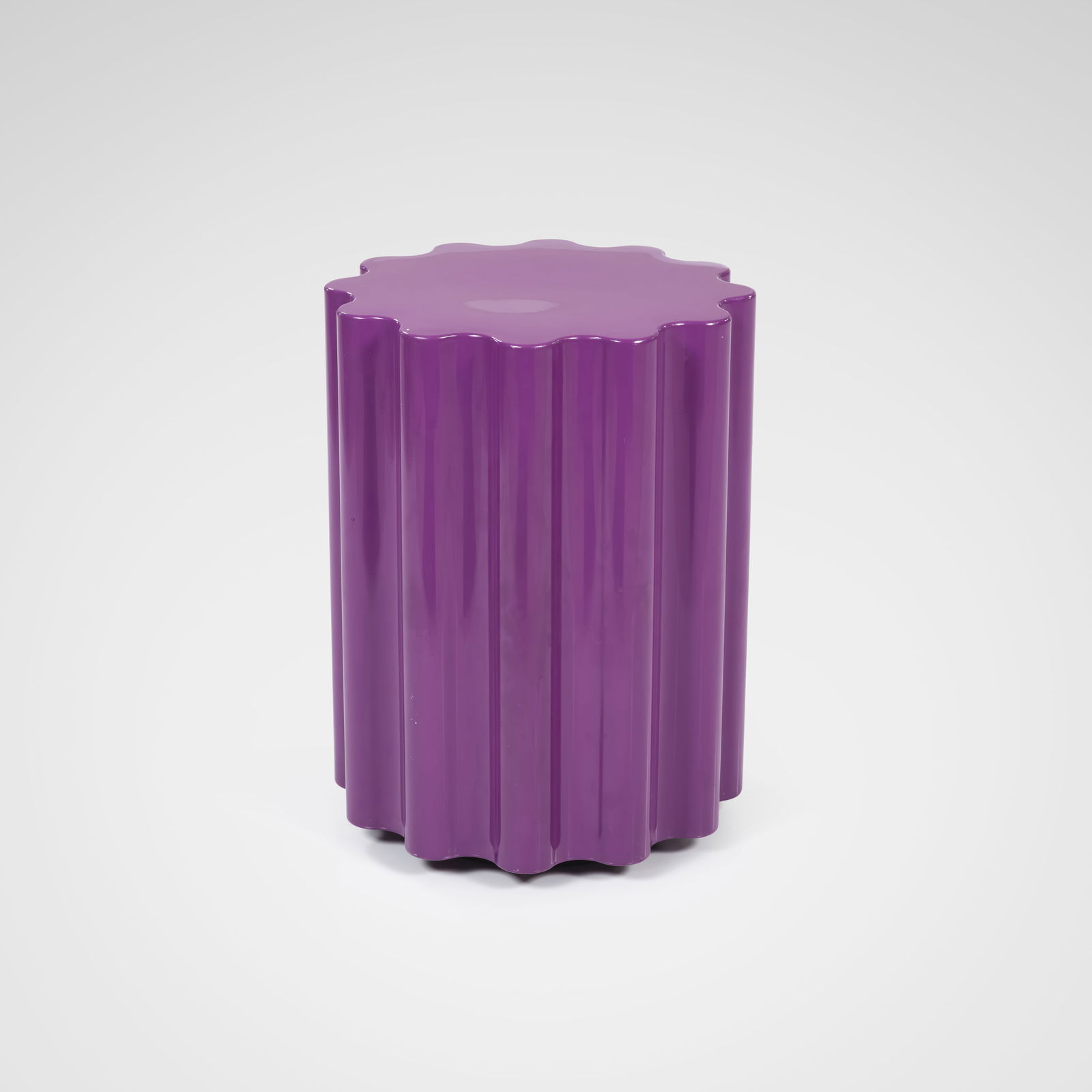 Ettore Sottsass - Stool: An Ettore Sottsass stool for Kartell. All measurements are in inches. Height x Width x Depth