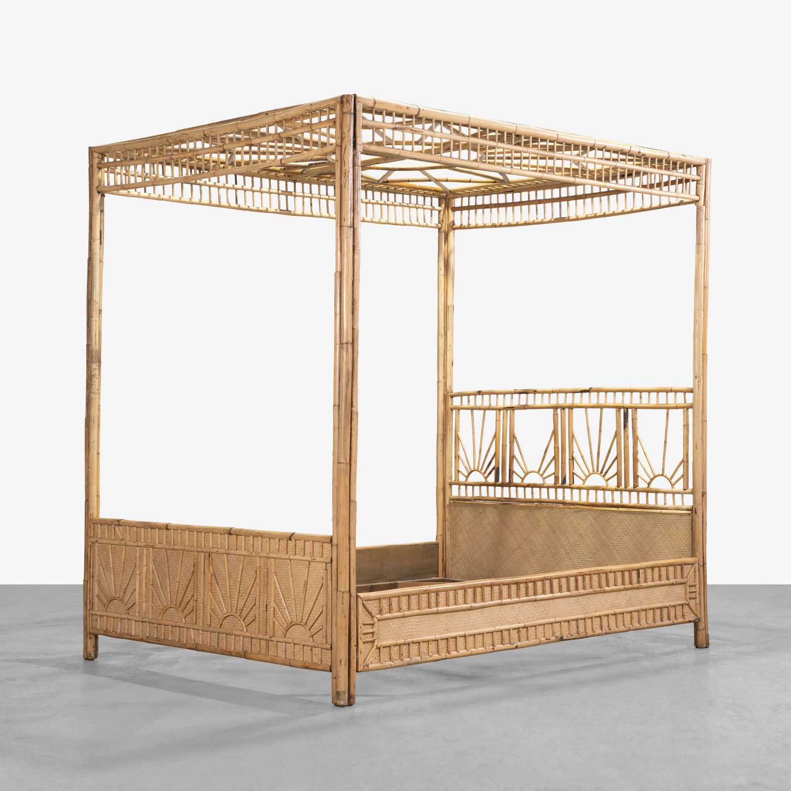 Rattan Canopy Bed (1 of 7)