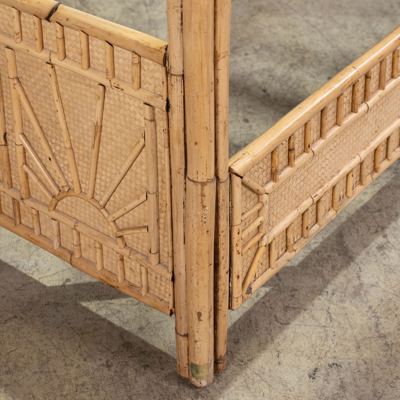 Rattan Canopy Bed - 2