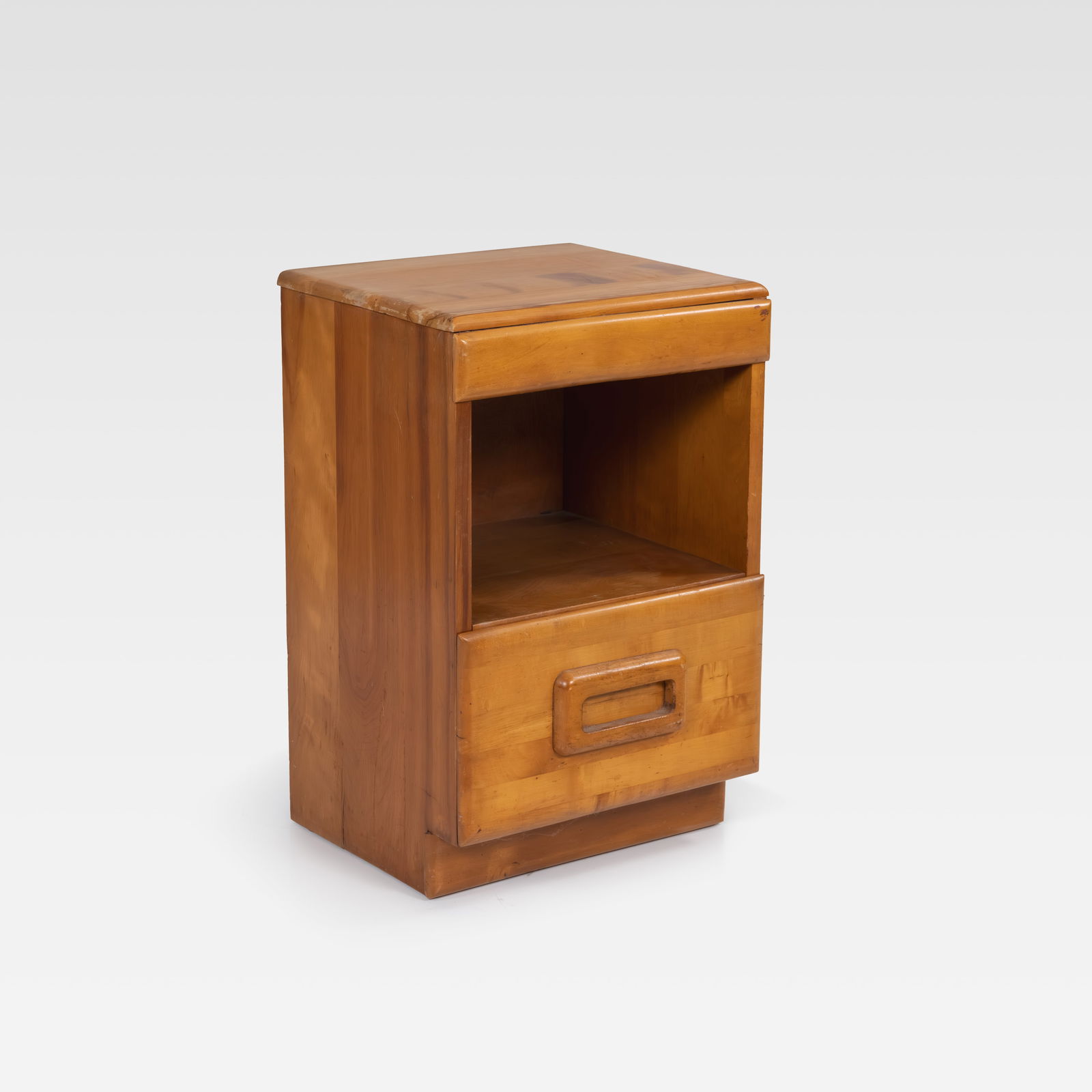 Russel Wright - Nightstand: A vintage nightstand by Russel Wright for Conant Ball. All measurements are in inches. Height x Width x Depth