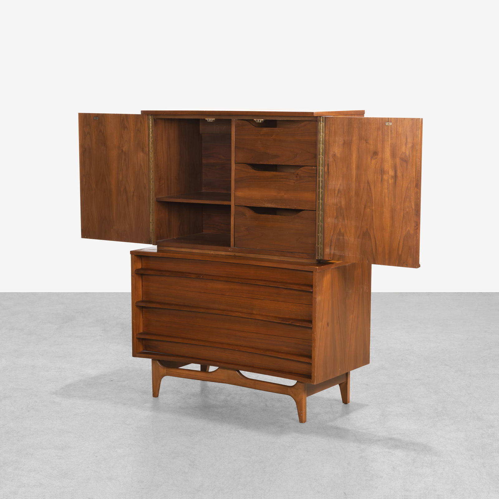 Walnut High Chest - 2