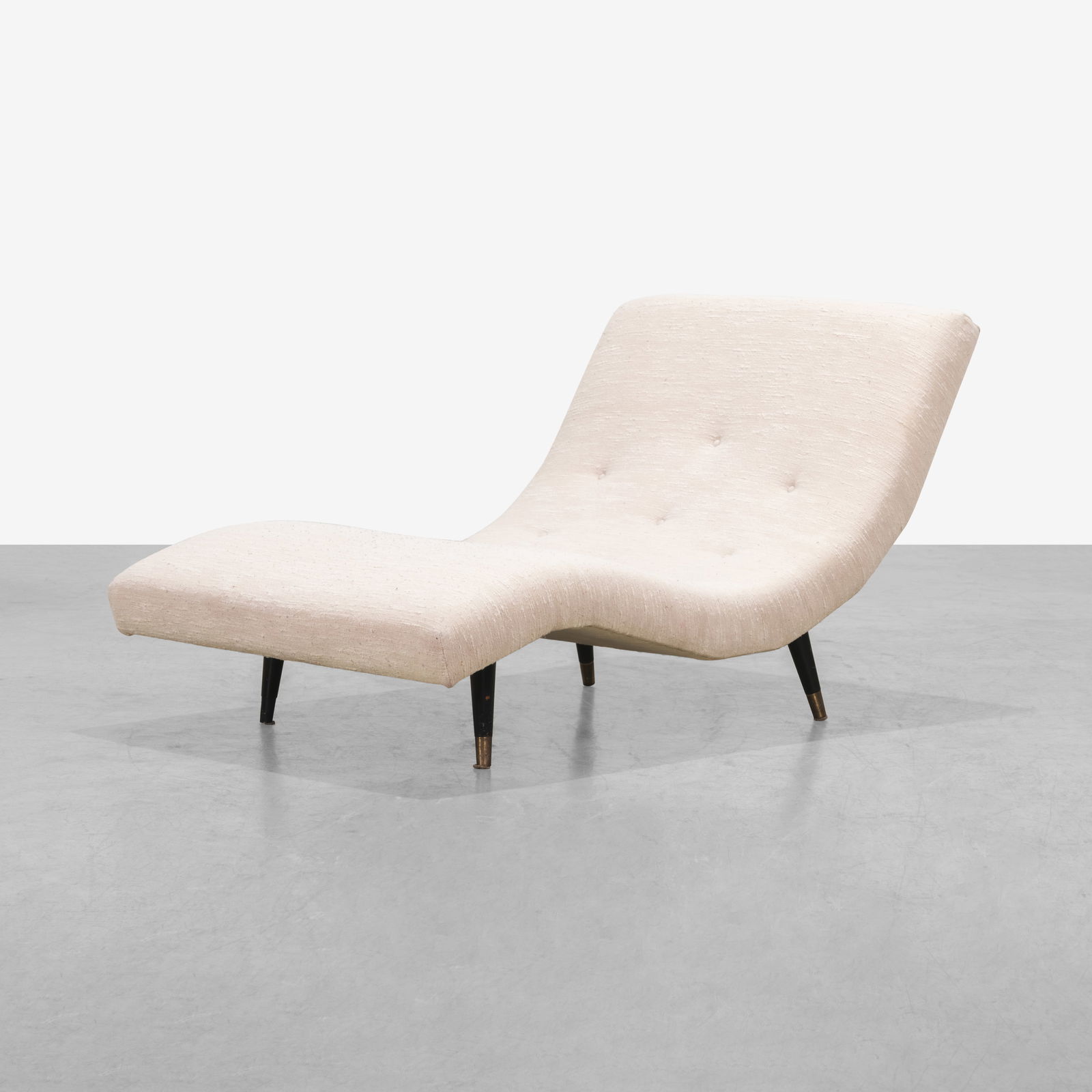 Adrian Pearsall - Wave Chaise: A vintage wave chaise attributed to Adrian Pearsall. All measurements are in inches. Height x Width x Depth