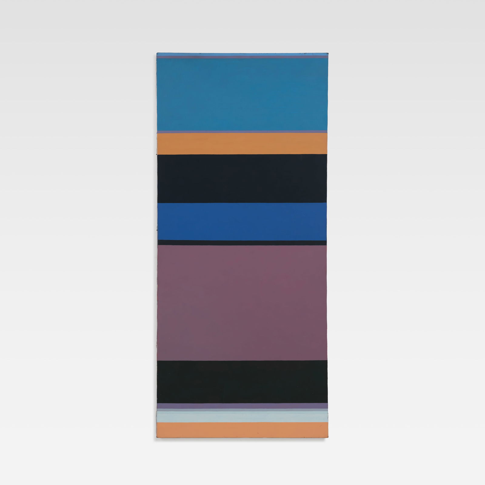 Abstract Painting: A large vintage abstract painting on canvas. Unknown artist. All measurements are in inches. Height x Width x Depth