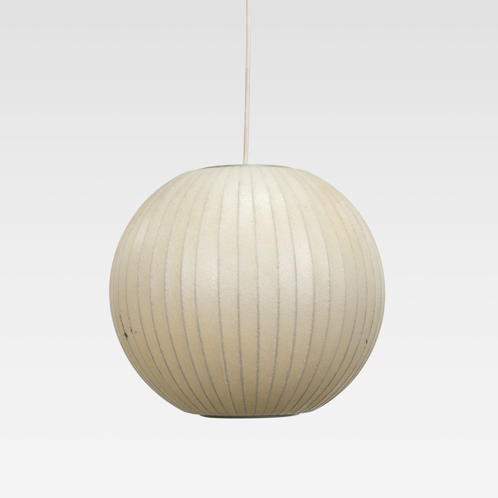 George Nelson - Pendant Fixture: A vintage George Nelson pendant fixture. Measurements listed are for the globe only. All measurements are in inches. Height x Width x Depth