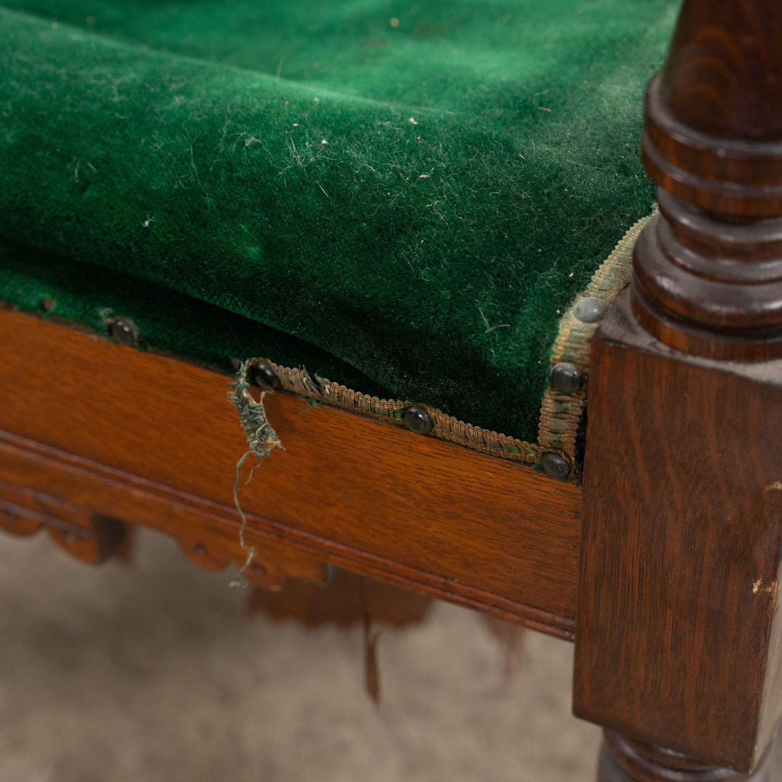 Gothic Oak High Back Chair - 5