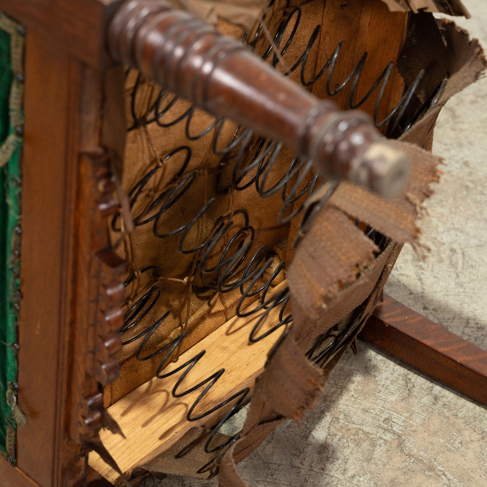 Gothic Oak High Back Chair - 6