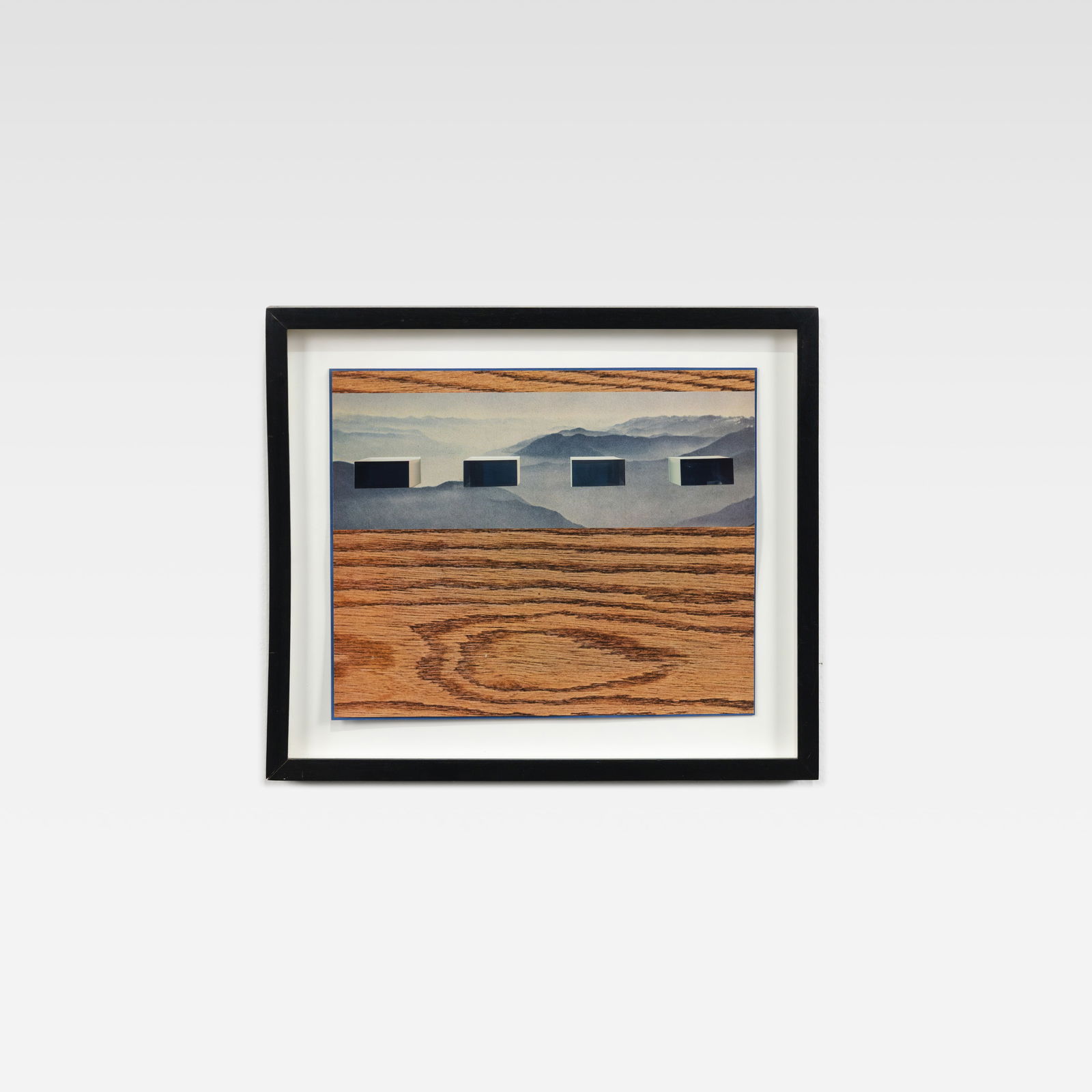 Eva Lake - Collage: A collage by Eva Lake titled 'Judd Montage #3", 2007. Dimensions listed are for frame. Sight - 7.75 x 9.5. All measurements are in inches. Height x Width x Depth