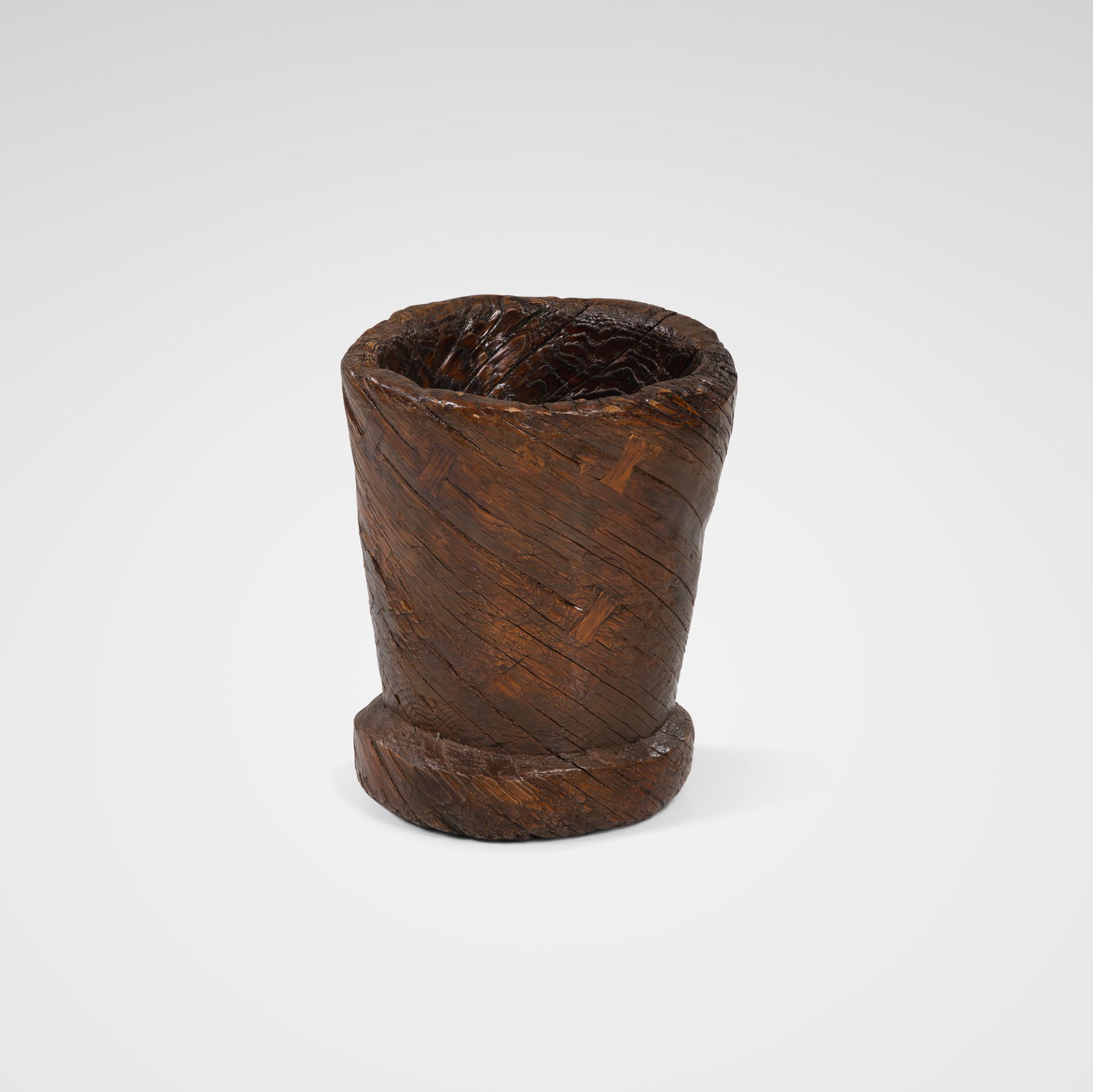 Folk Art Wood Vessel (1 of 4)