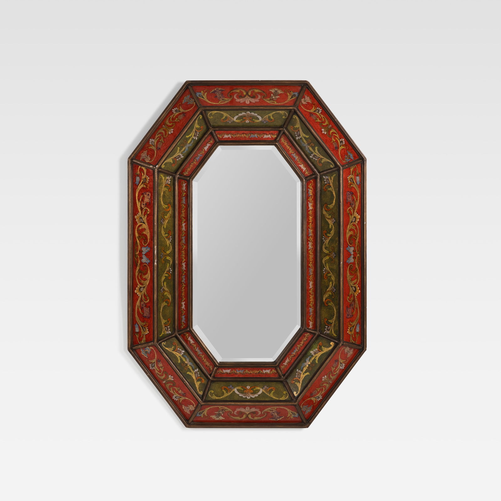 Reverse Painted Glass Mirror (1 of 7)