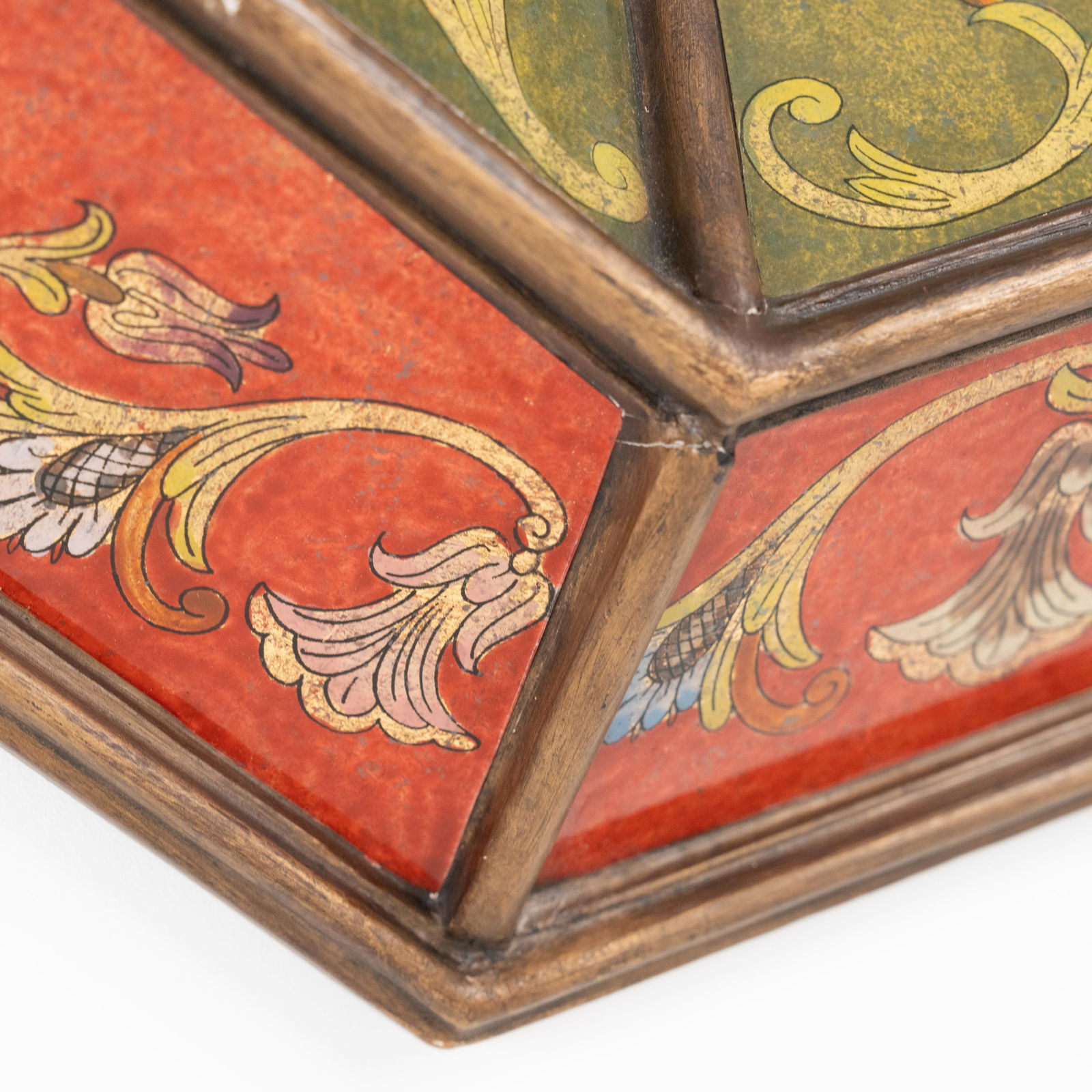 Reverse Painted Glass Mirror - 4