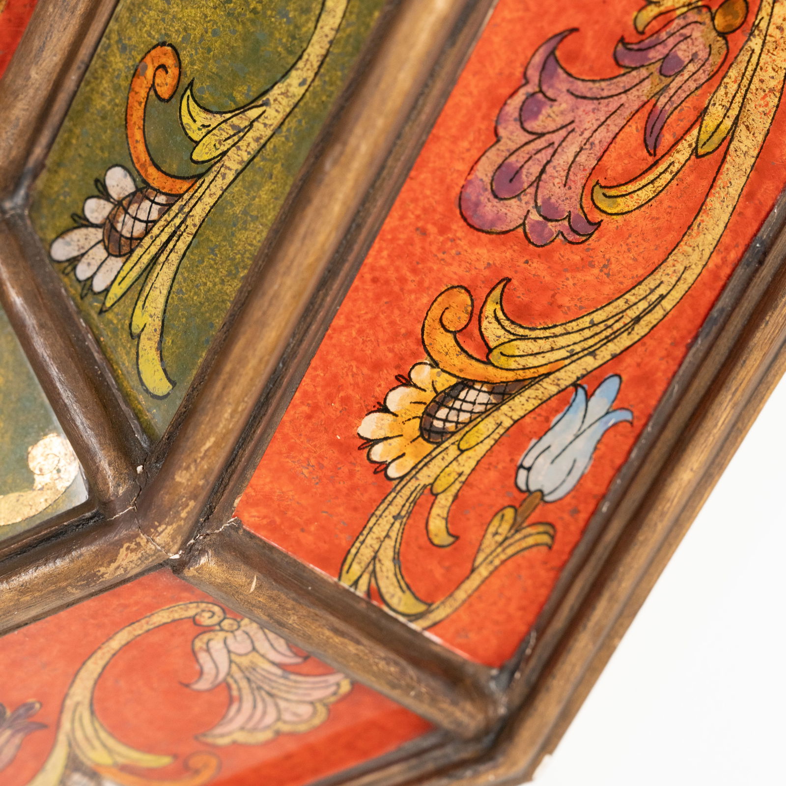 Reverse Painted Glass Mirror - 5