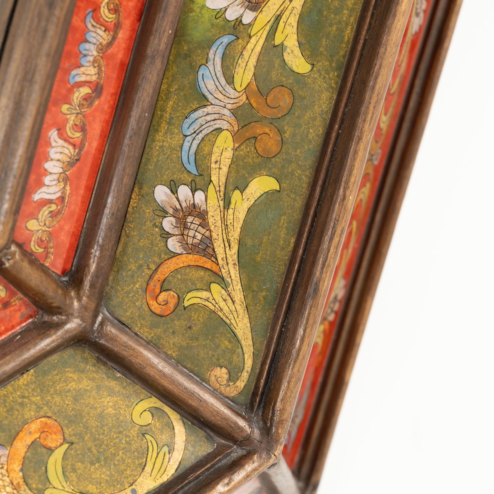 Reverse Painted Glass Mirror - 6