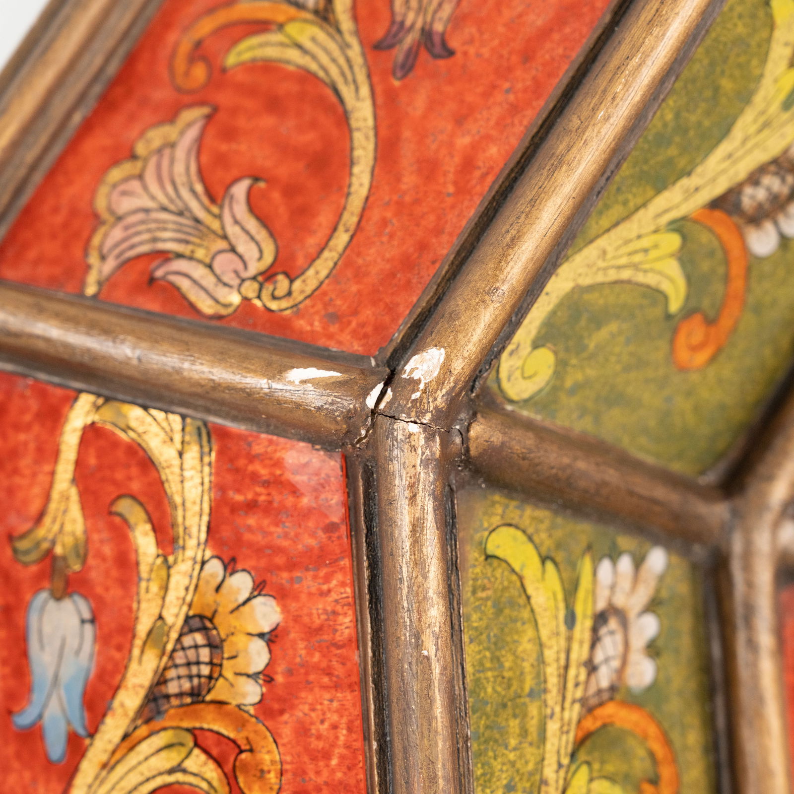 Reverse Painted Glass Mirror - 7