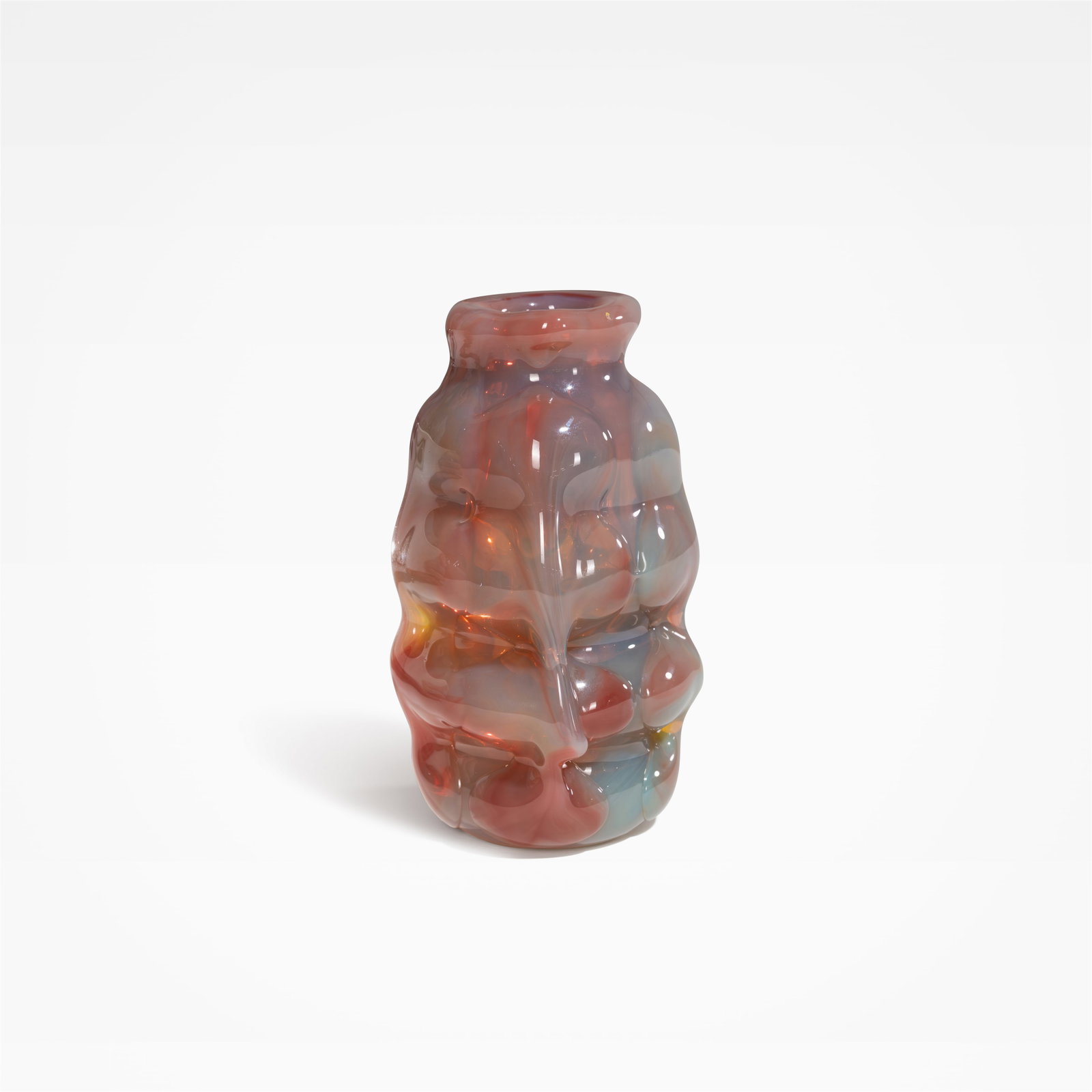 Dominick Labino - Art Glass Vase: A freeform art glass vase by Dominick Labino. Signed on bottom. All measurements are in inches. Height x Width x Depth