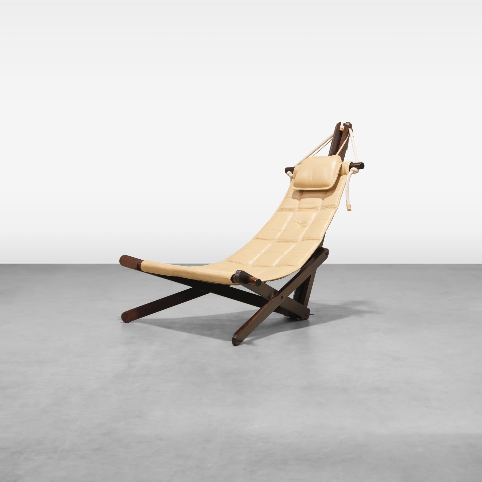 Dominic Michaelis - Lounge Chair: Dominic Michaelis "Sail Chair" for Moveis Corazza. All measurements are in inches. Height x Width x Depth