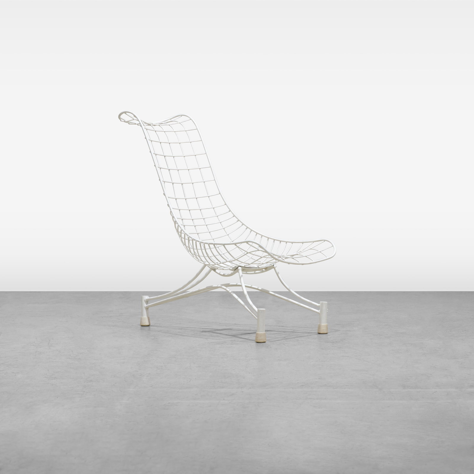Vladimir Kagan - Lounge Chair: A 'Capricorn' lounge chair by Vladimir Kagan. All measurements are in inches. Height x Width x Depth
