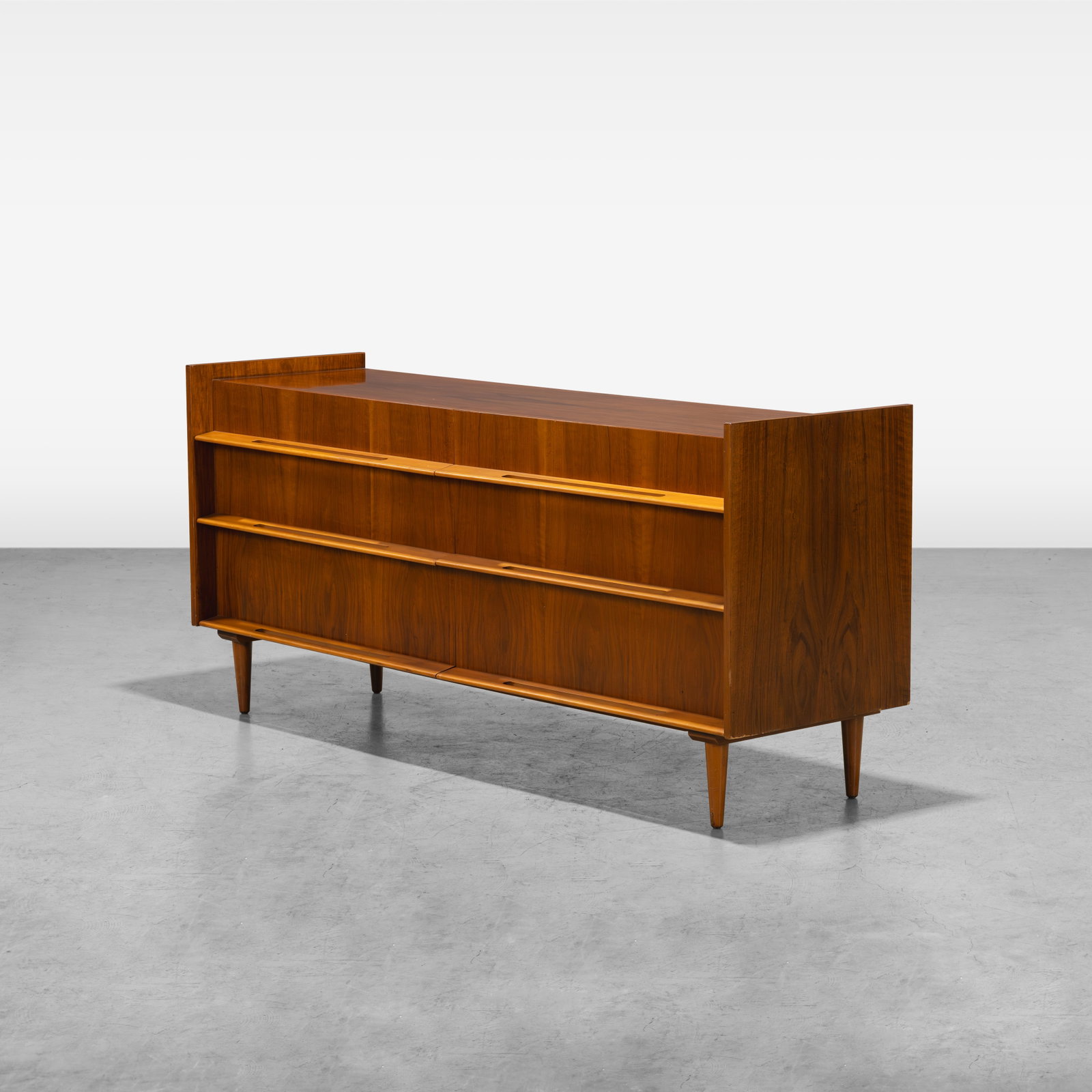 Edmund Spence - Dresser: A vintage walnut and beech dresser by Edmund Spence, Sweden. All measurements are in inches. Height x Width x Depth