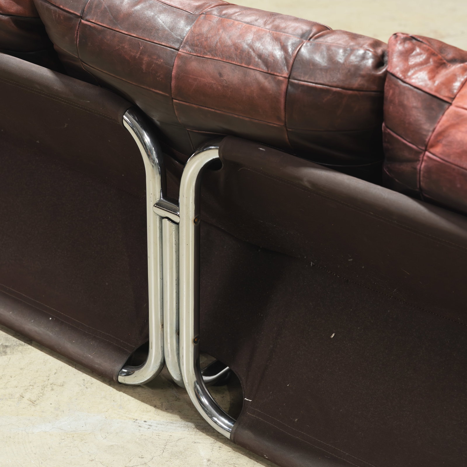 Patchwork Leather Sofa - 11