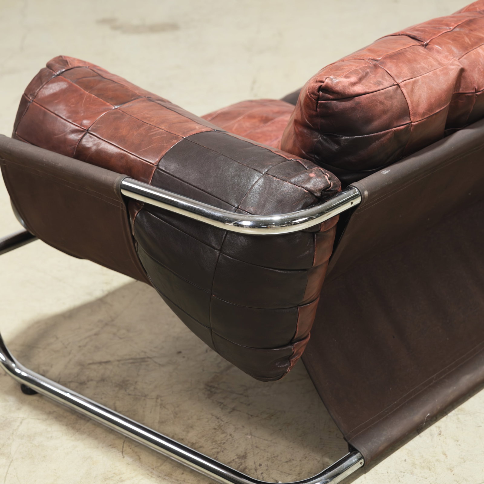 Patchwork Leather Sofa - 12