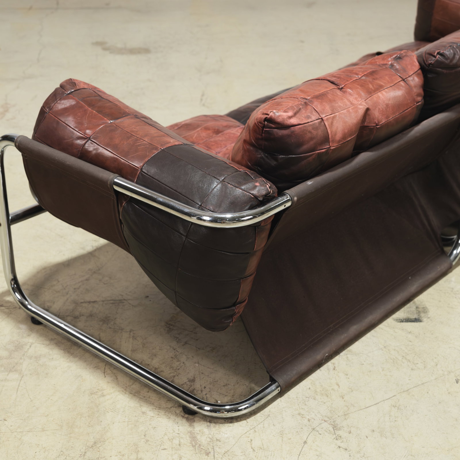 Patchwork Leather Sofa - 3