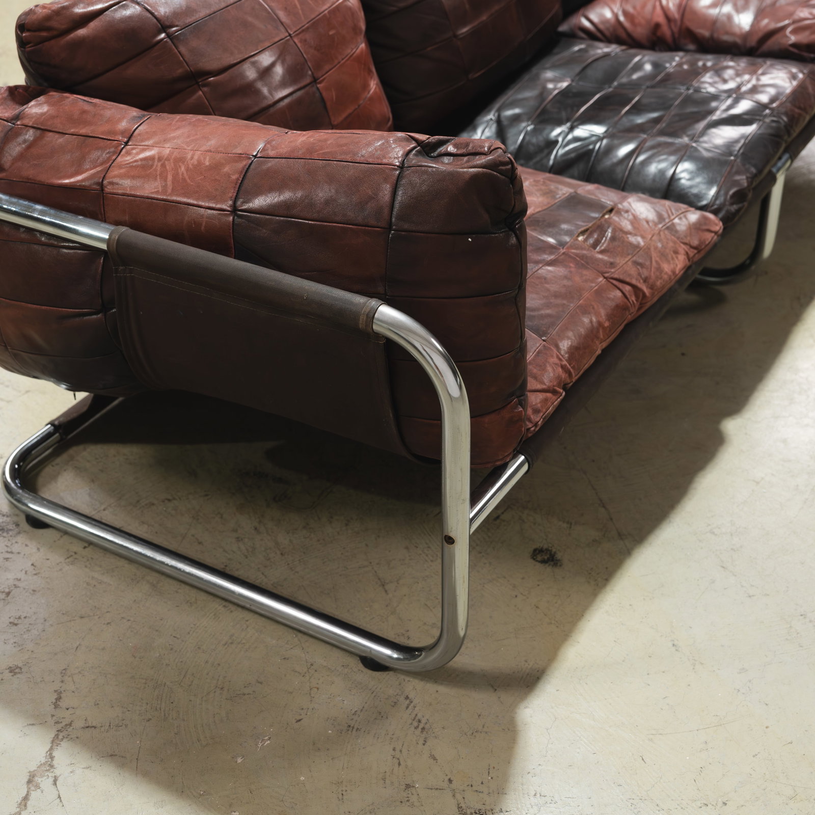 Patchwork Leather Sofa - 9