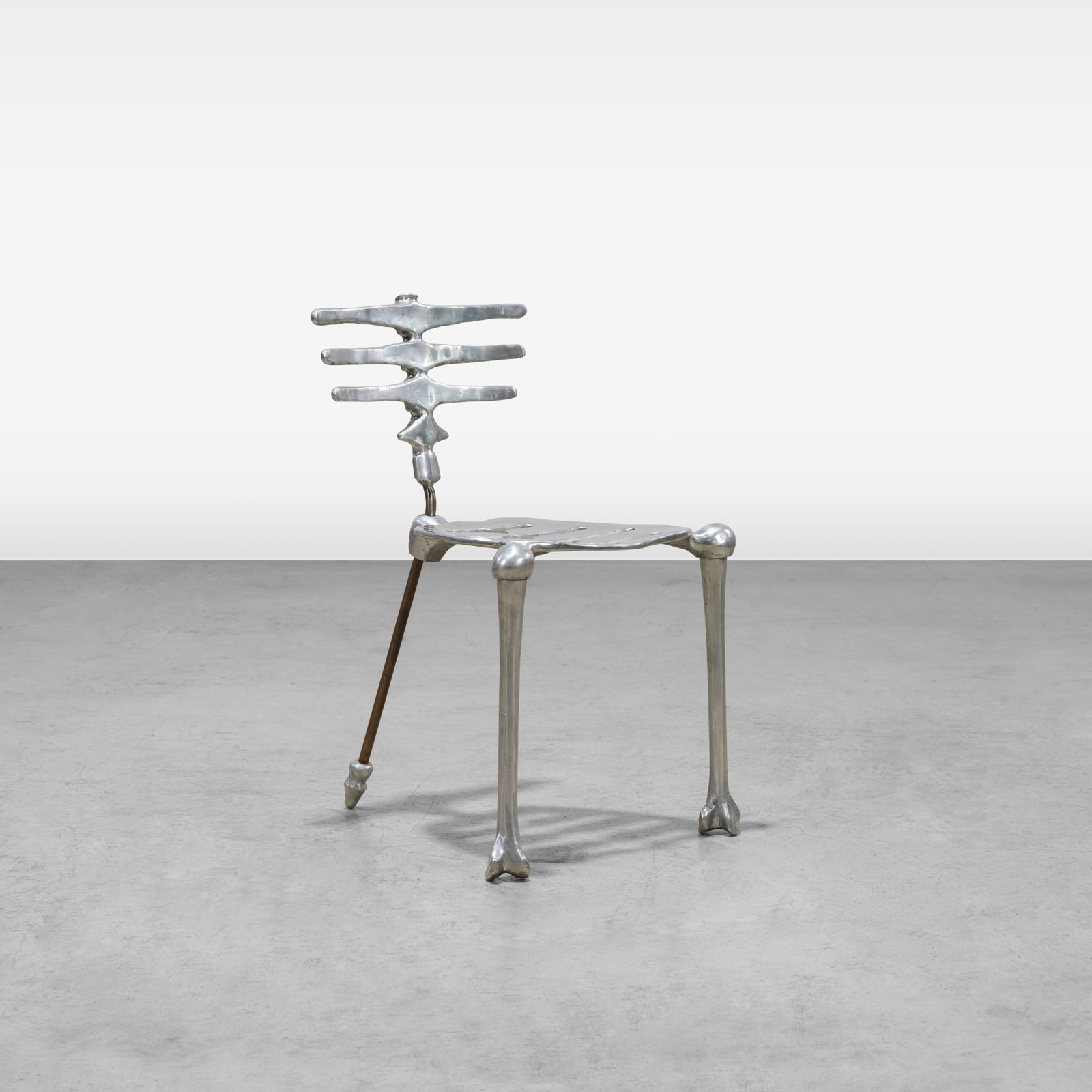 Michael Aram - Chair: A Model 130064 'Skeleton' chair by Michael Aram. SIgned and dated, 94. All measurements are in inches. Height x Width x Depth