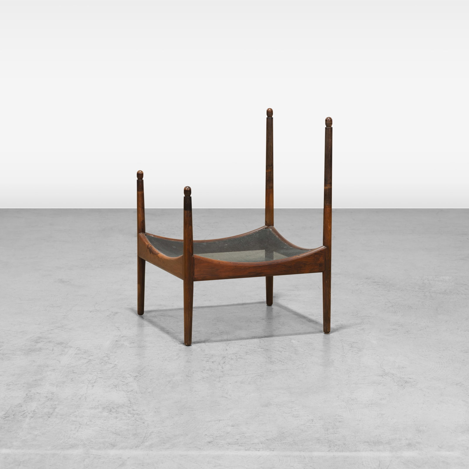 Kristian Vedel - Chair Frame: A single rosewood 'Modus' chair frame by Kristian Vedel. All measurements are in inches. Height x Width x Depth