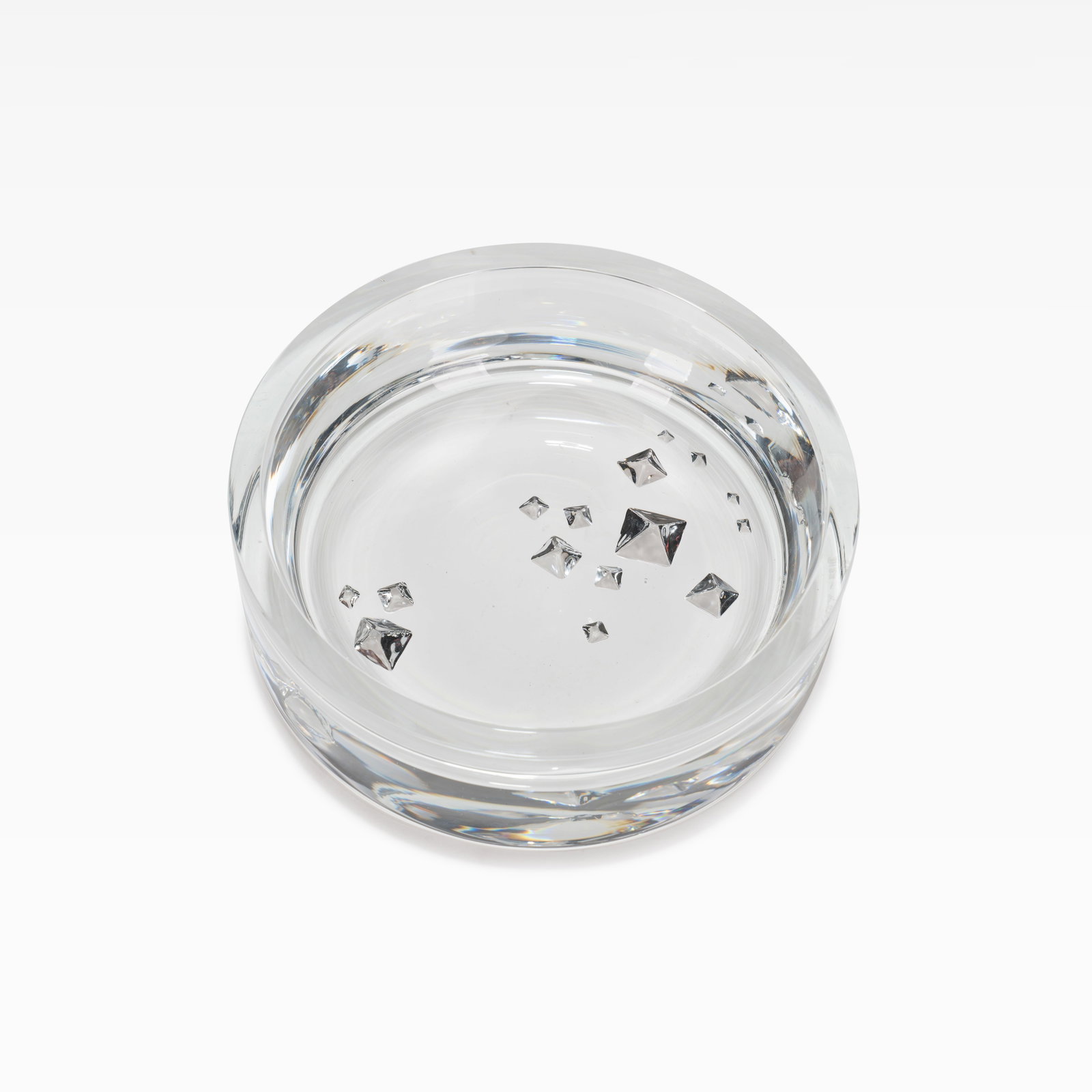 Tapio Wirkkala - Poche Bowl: A glass vide poche bowl by Tapio Wirkkala. Signed and numbered '3318'. All measurements are in inches. Height x Width x Depth